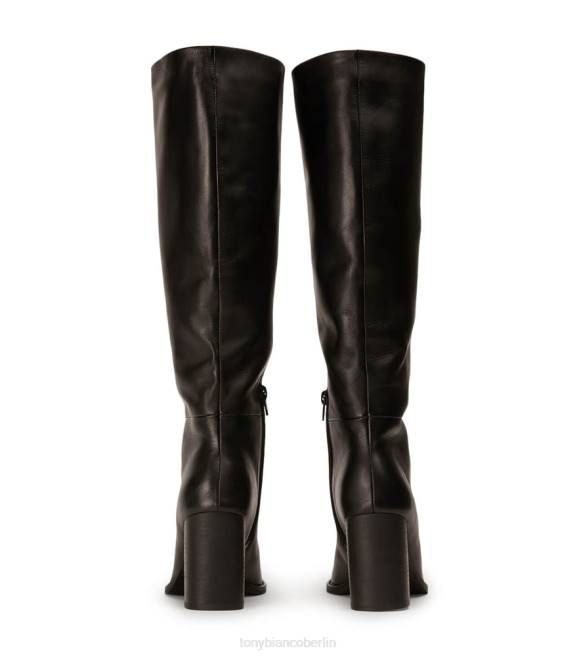 kniehohe Stiefel| de Tony Bianco Frauen Asher-Kalbsstiefel schwarze Komo 4624462